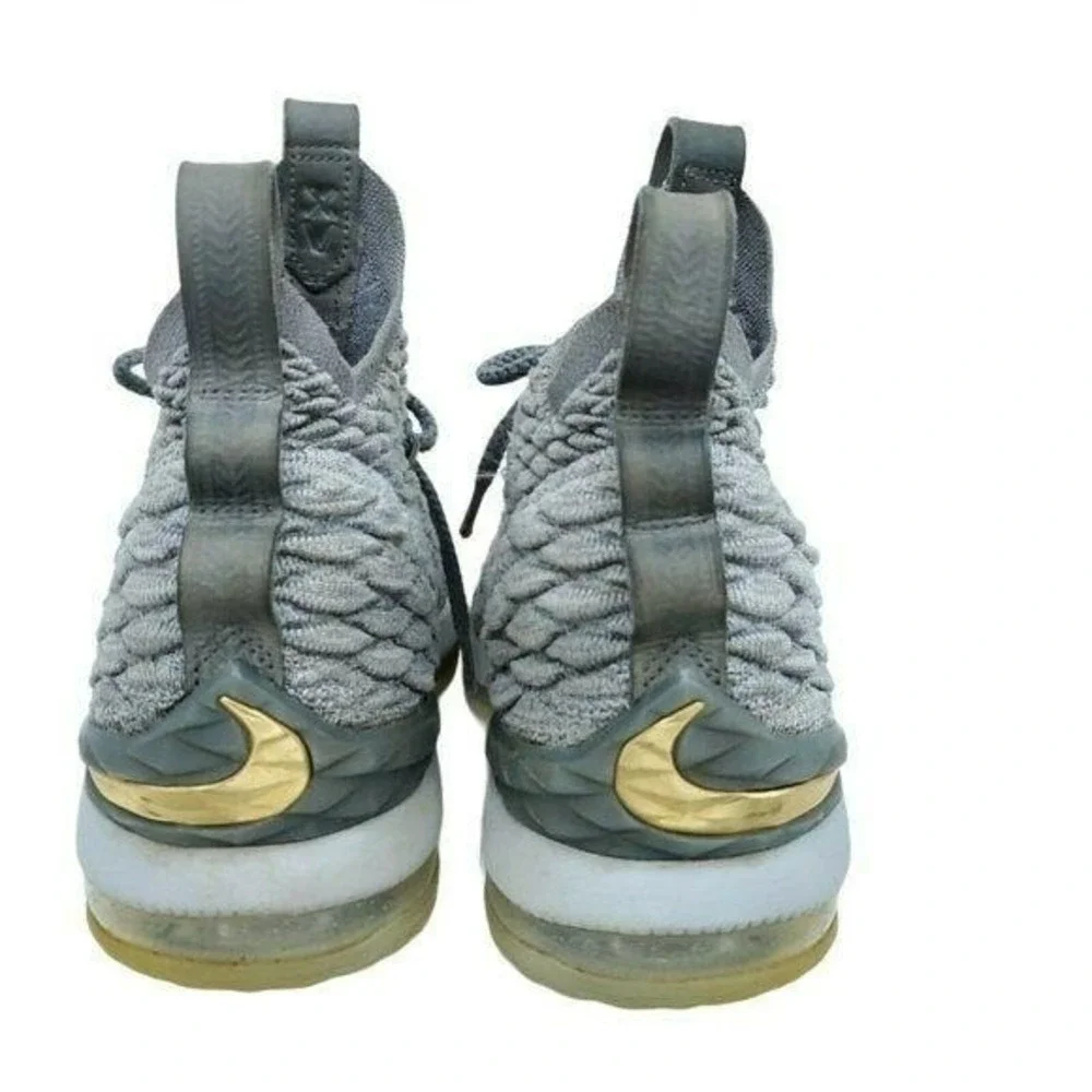 Nike LeBron 15 Wolf Grey Kids Basketball Shoes 922811-005 Size 5Y
